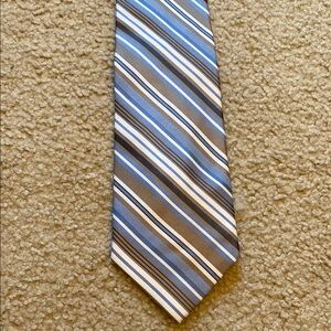 Striped Blue and Gray Men's Tie